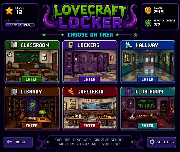 Lovecraft Locker 实机画面 玩法截图 4