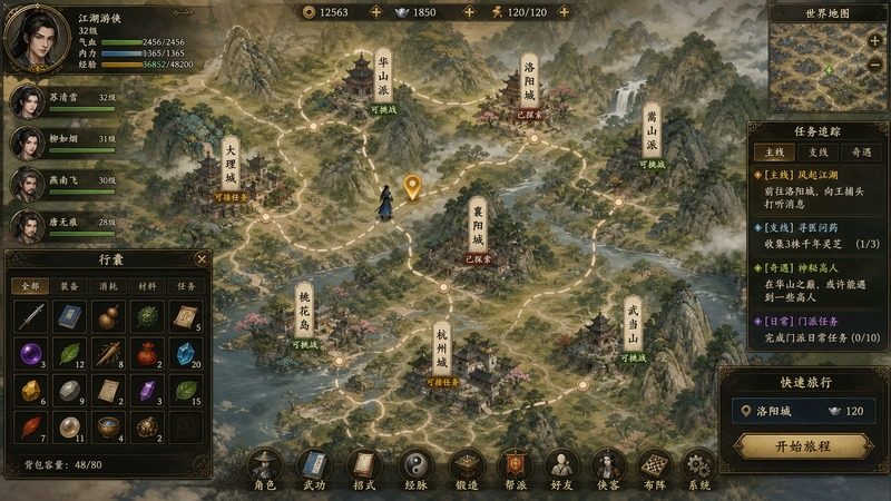 金庸群侠传5爱与死仙狐MOD六周年 场景演出 实机截图 3