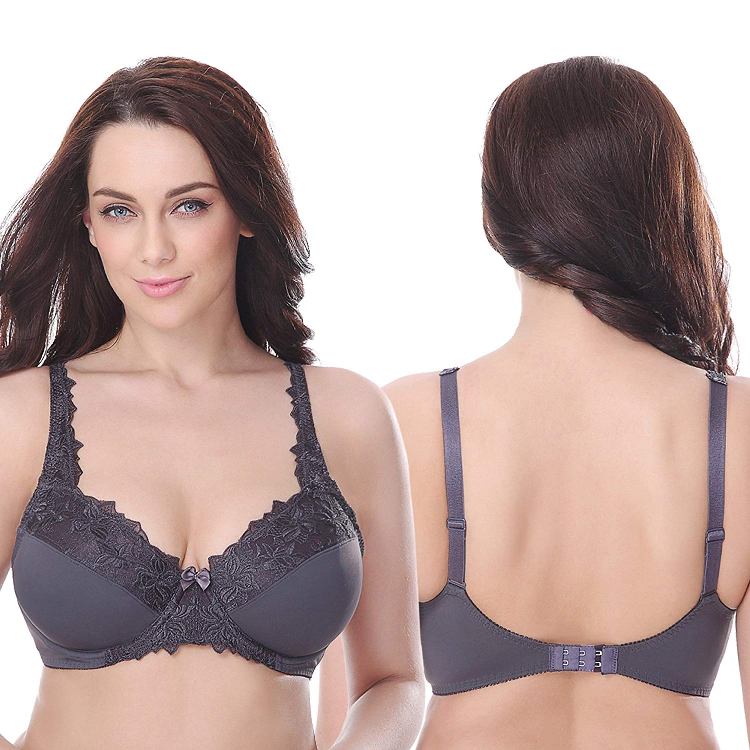 Front Closure Bra with Hooks Full Figure Size