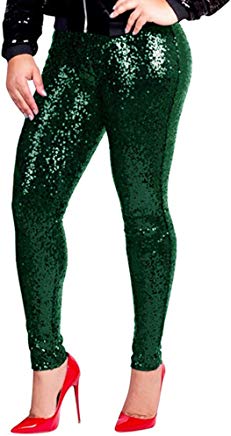 Green Sequin Pants