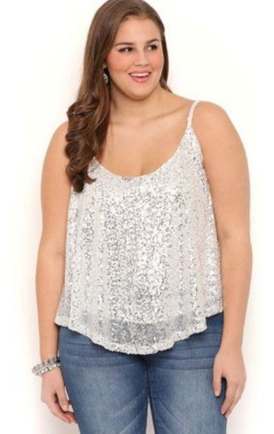 sparkly evening tops plus size