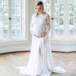 White Maternity Dress for Photoshoot