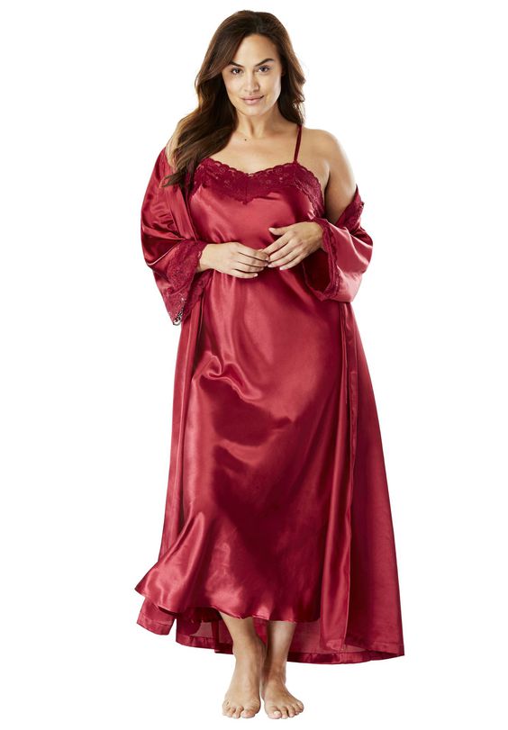 Plus Size Satin Nightgowns for Women | Attire Plus Size