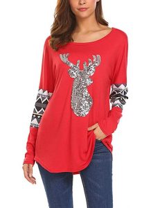 Red Sequin Christmas Tunic
