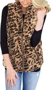 Ladies Leopard Print Vest